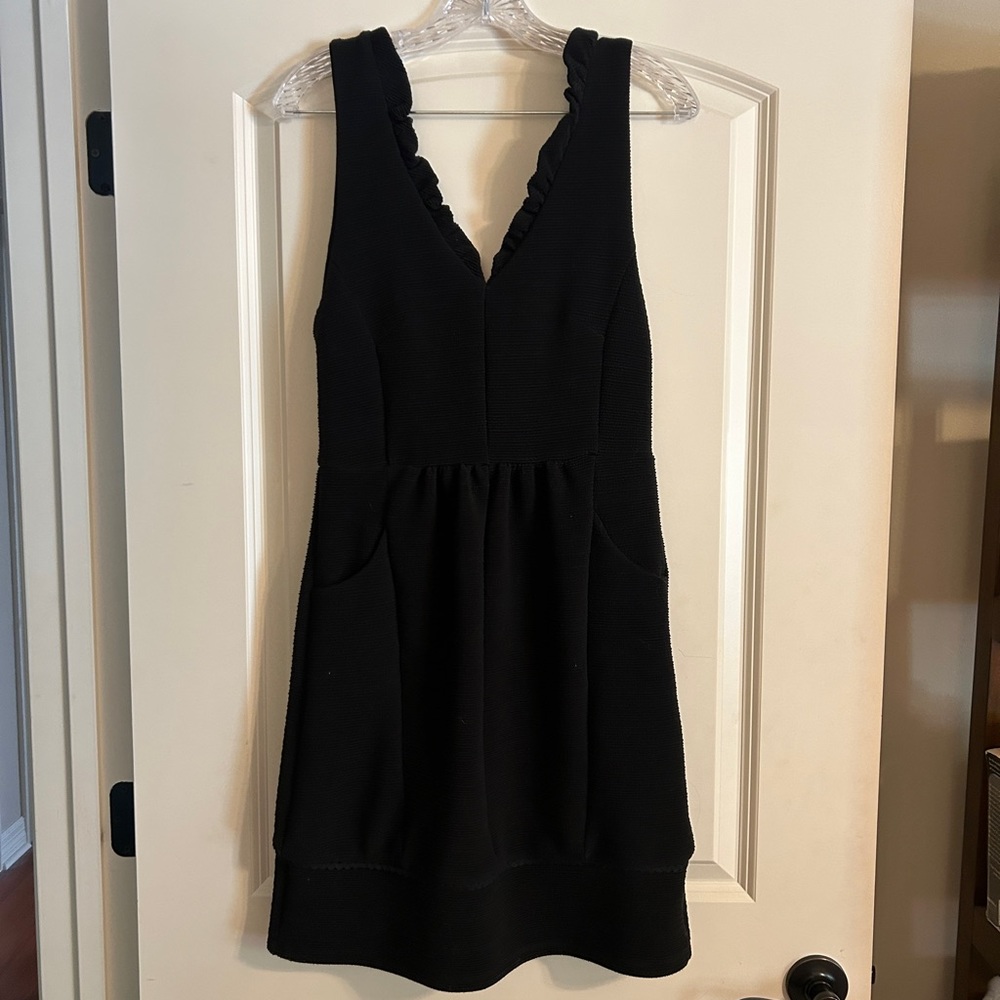 Anthropology Maeve Black Ruffle Dress - Picture 3 of 7